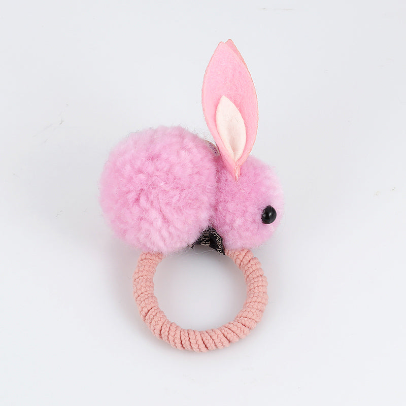 Hair ball rabbit hair ring - Minihomy