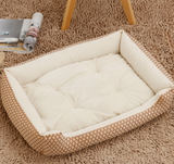 Kennel pet supplies in the large dog pet nest Golden Retriever dog bed autumn and winter cotton dog mat - Minihomy