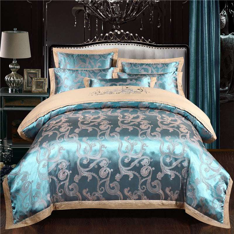 European Style Jacquard Cotton Embroidery Quilt Cover - Minihomy