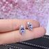 Pure Natural Tanzanite Three-piece Sui