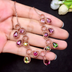 Natural Candy Color Tourmaline Necklace Chain Row Female Crystal Clean Color Good Brazil Rainbow Candy Tourmaline - Minihomy