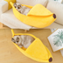 Funny Banana Cat Bed House - Cozy and Cute Pet Haven - Minihomy