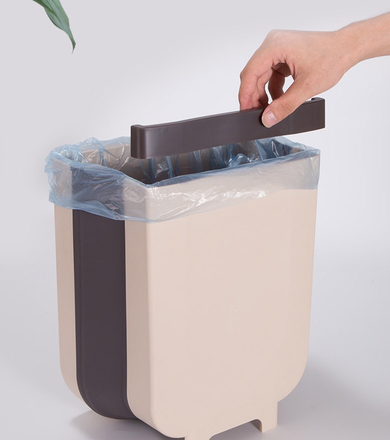 Foldable Wall Mounted Trashcan - Minihomy