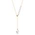 Gold Pearl Necklace Female  Character Natural Freshwater Beads - Minihomy