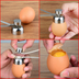 Kitchen Gadgets Stainless Steel Egg Cutter Egg Opener - Minihomy