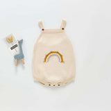 Baby Girl Baby Knitted Strap Jumper - Minihomy