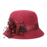 Casual Ladies Big Brim Woolen Hat - Minihomy