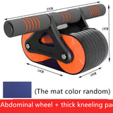 Double Wheel Abdominal Exerciser Automatic Rebound Trainer - Minihomy