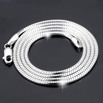 Sterling Silver Plated platinum necklace