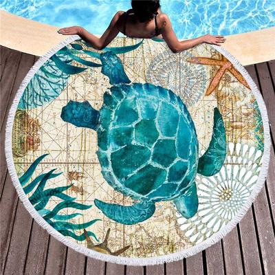 Sea Turtle Beach Towel - Minihomy