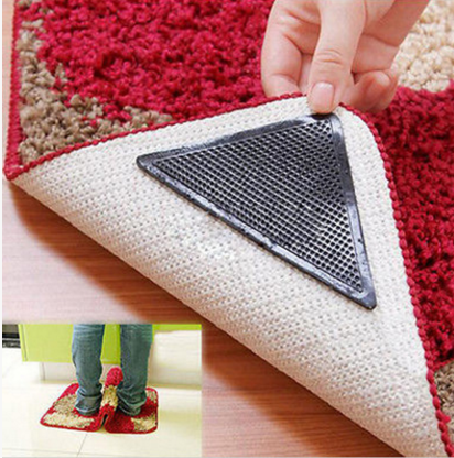 Rug Grippers Washing Reuse Anti-Slip Curling Rug Grippers Keeps Your Rug In Place Makes Corners Flat Anti Slip Rug Grippers - Minihomy