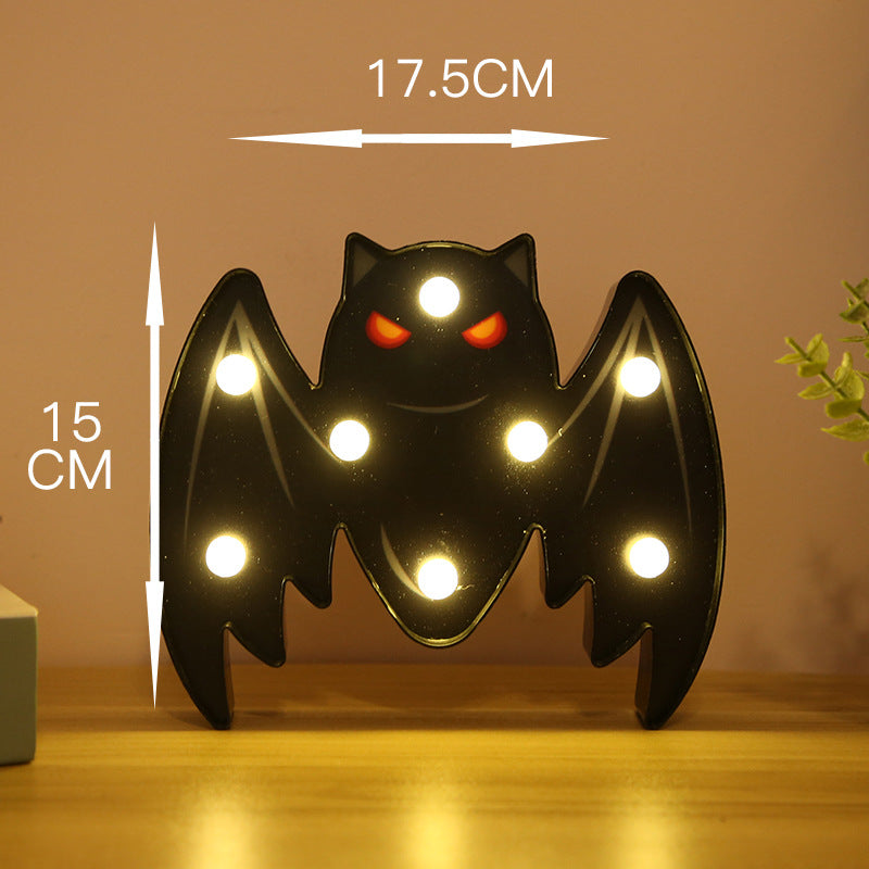 Halloween Lights Decoration LED Light Pumpkin Spider Bat Skull Outdoor Decorative Modeling Room Lights Decor Helloween Party - Minihomy