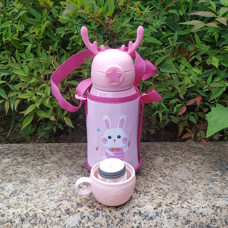 Stainless Steel Straw Cup For Students' Kindergarten