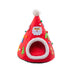 Autumn And Winter Warm Cat Nest Christmas Hat Shape Sponge - Minihomy