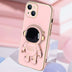 3D Astronaut Phone Case Anti-Drop Electroplating Bracket - Minihomy