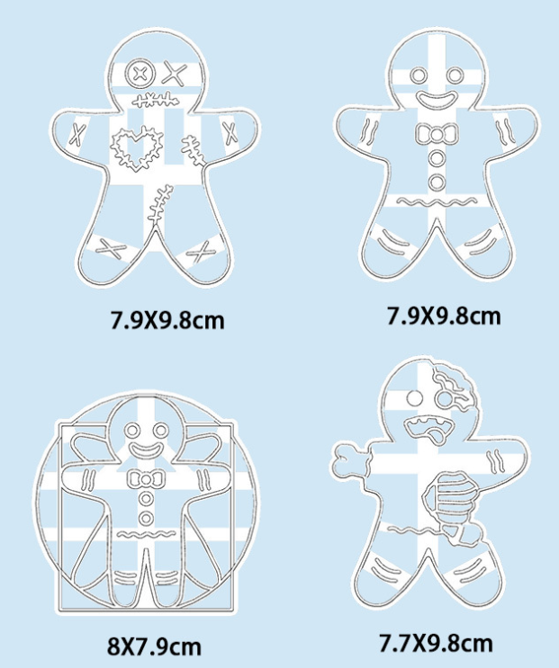 Personality Cartoon Christmas Biscuit Mold - Minihomy