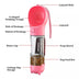 Portable Cat Dog Water Bottle Food Feeder Drinker Poop Dispenser 3 In 1 Leak-proof Multifunctional Dog Waterer Bottle - Minihomy