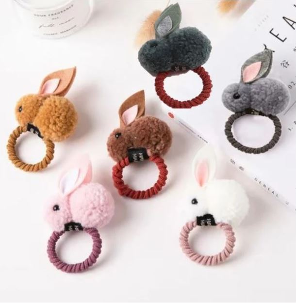 Hair ball rabbit hair ring - Minihomy