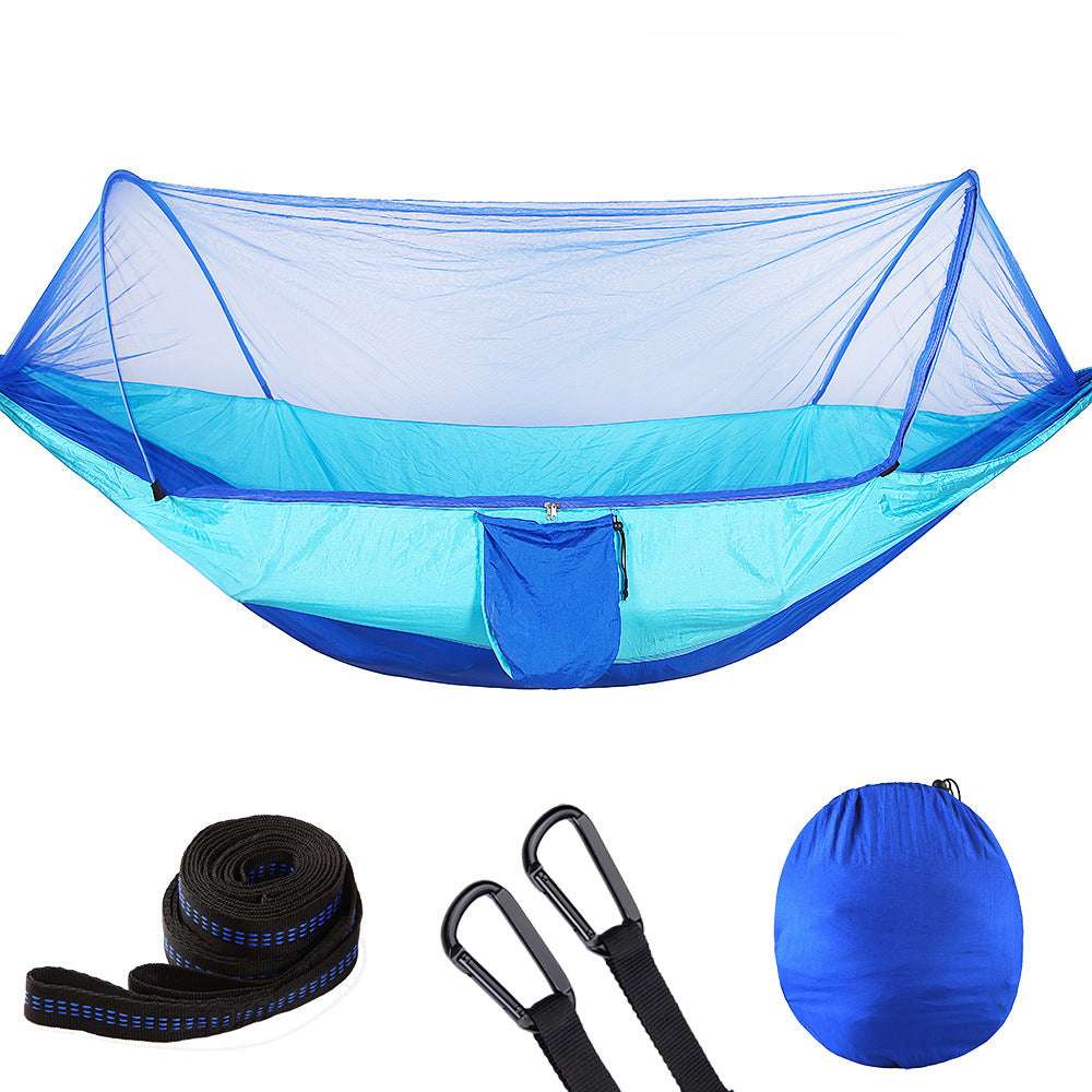 Fully Automatic Quick Opening Hammock With Mosquito Net - Minihomy