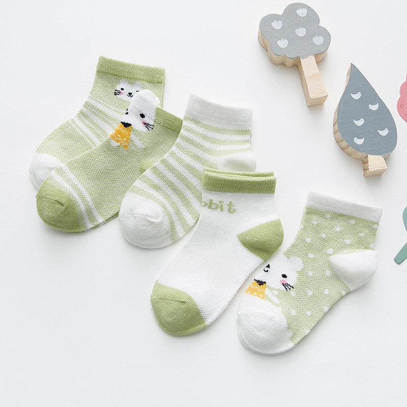 Cotton Newborn Breathe Socks Kids - Minihomy