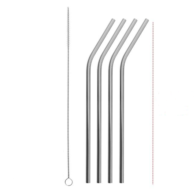 Colourful Reusable Stainless Steel Straws - Minihomy