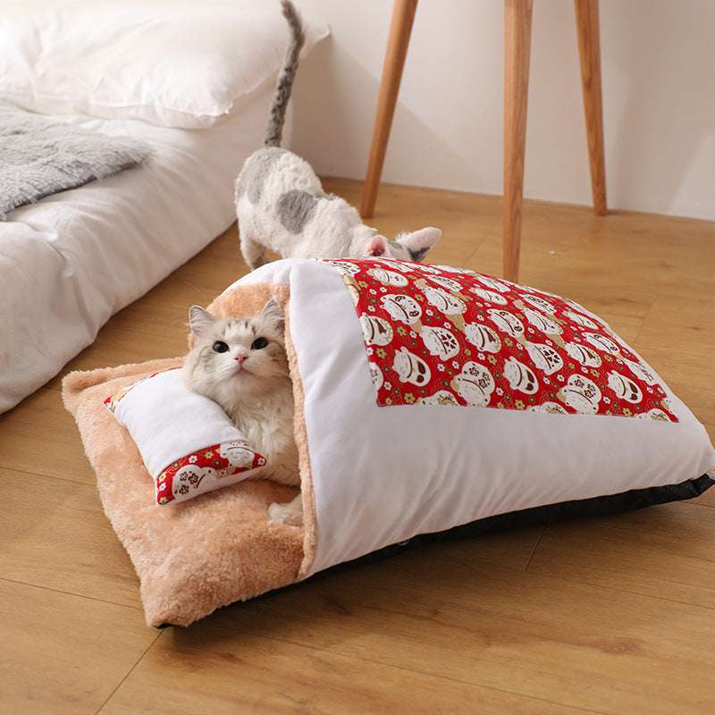 Cat Litter Winter Warm Closed Removable And Washable Quilt - Minihomy