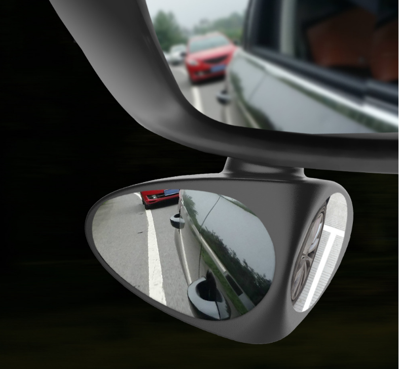 Double vision auxiliary mirror car rearview mirror - Minihomy