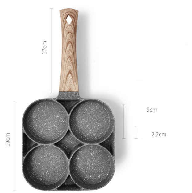 Four Hole Omelette Pan, Non-stick Pan - Minihomy