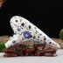 12-hole alto C-playing blue and white porcelain ocarina - Minihomy