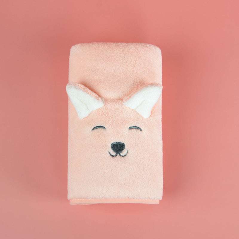 Coral Fleece Cute Cartoon Children Face Towel - Minihomy