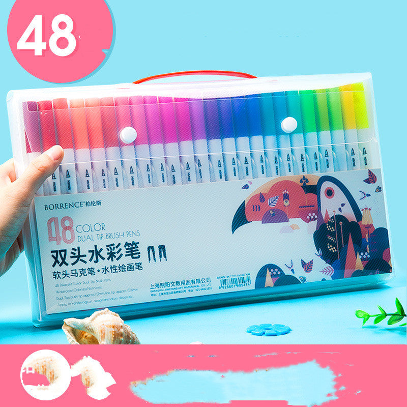 Watercolor Pen Set Primary School Students Soft-tip Colored Pens