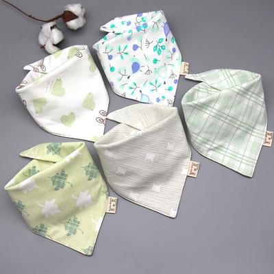 Baby saliva towel Baby Bibs Triangle Double Cotton Bandana Bibs Baby Boys Girls - Minihomy