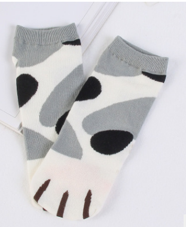 Cat Claw Boat Socks Summer Fresh Lady Student Personality Cute Cat Claw Animal Pattern Socks - Minihomy