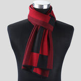 Plaid Men Scarf Knitted Scarf - Minihomy