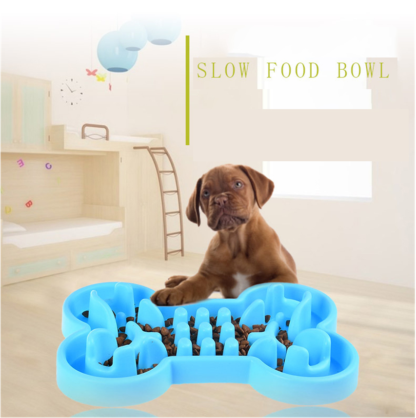 Pet Dog Slow Food Feeder Anti Choke Travel Bowl - Minihomy