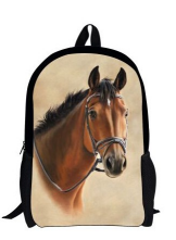 Student shoulder bag pony custom pattern bag 3D simulation animal backpack offload can be printed logo bag