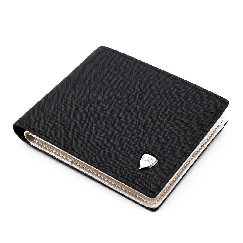 The cross-border electricity supplier men short Wallet Purse multi cross pattern Korean card internal change a wallet