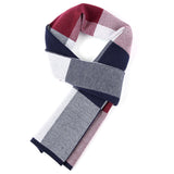 Plaid Men Scarf Knitted Scarf - Minihomy