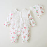 New born baby girl clothes and romper cotton long sleeves - Minihomy