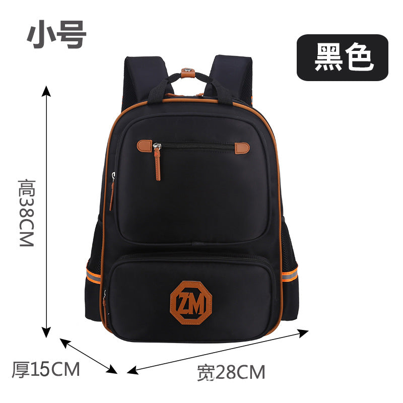 Book bag logo custom-made English children's double shoulder bag schoolbag for boys and girls to reduce their backpacks - Minihomy