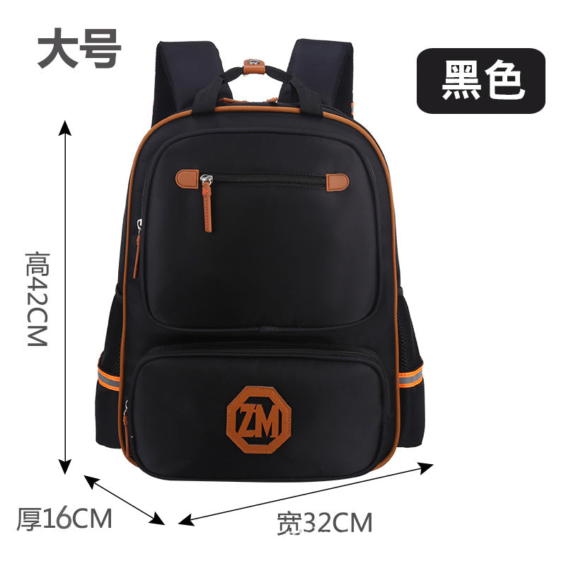 Book bag logo custom-made English children's double shoulder bag schoolbag for boys and girls to reduce their backpacks - Minihomy