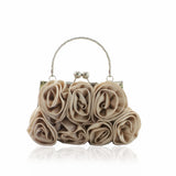 Handbag Women's Tote Bag Rose Flower Pattern Clutch Bags for Women - Minihomy