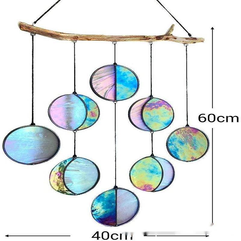 Rainbow Hanging Art Wall Decoration Dying Moon Phase Home Decor