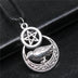 Men's Vintage Pentagram Crow Pendant Necklace - Minihomy