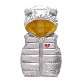 Children Warm Down Vest Autumn Baby Boys Girls Sleeveless Waistcoat - Minihomy