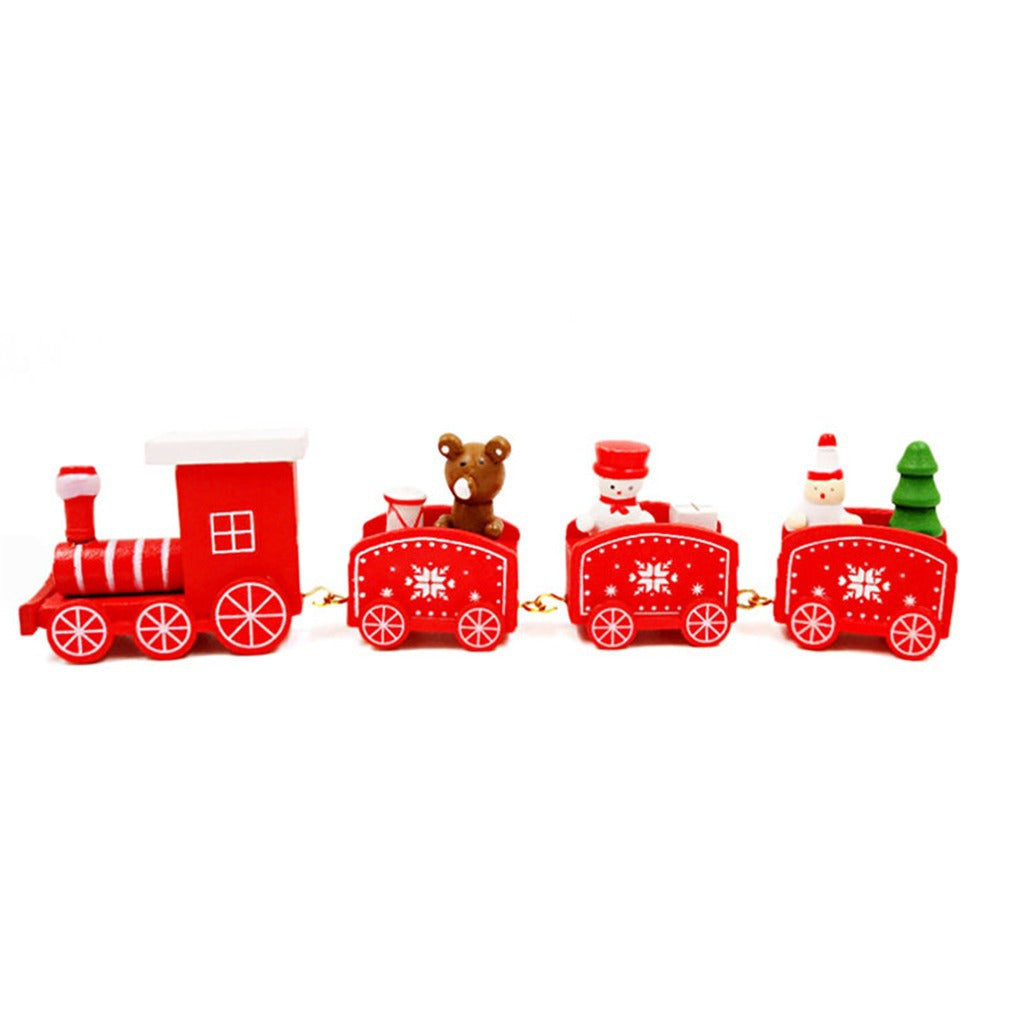 Christmas Ornament Wooden Train - Minihomy