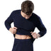 Men Round Neck Warm Pajamas Suit - Minihomy