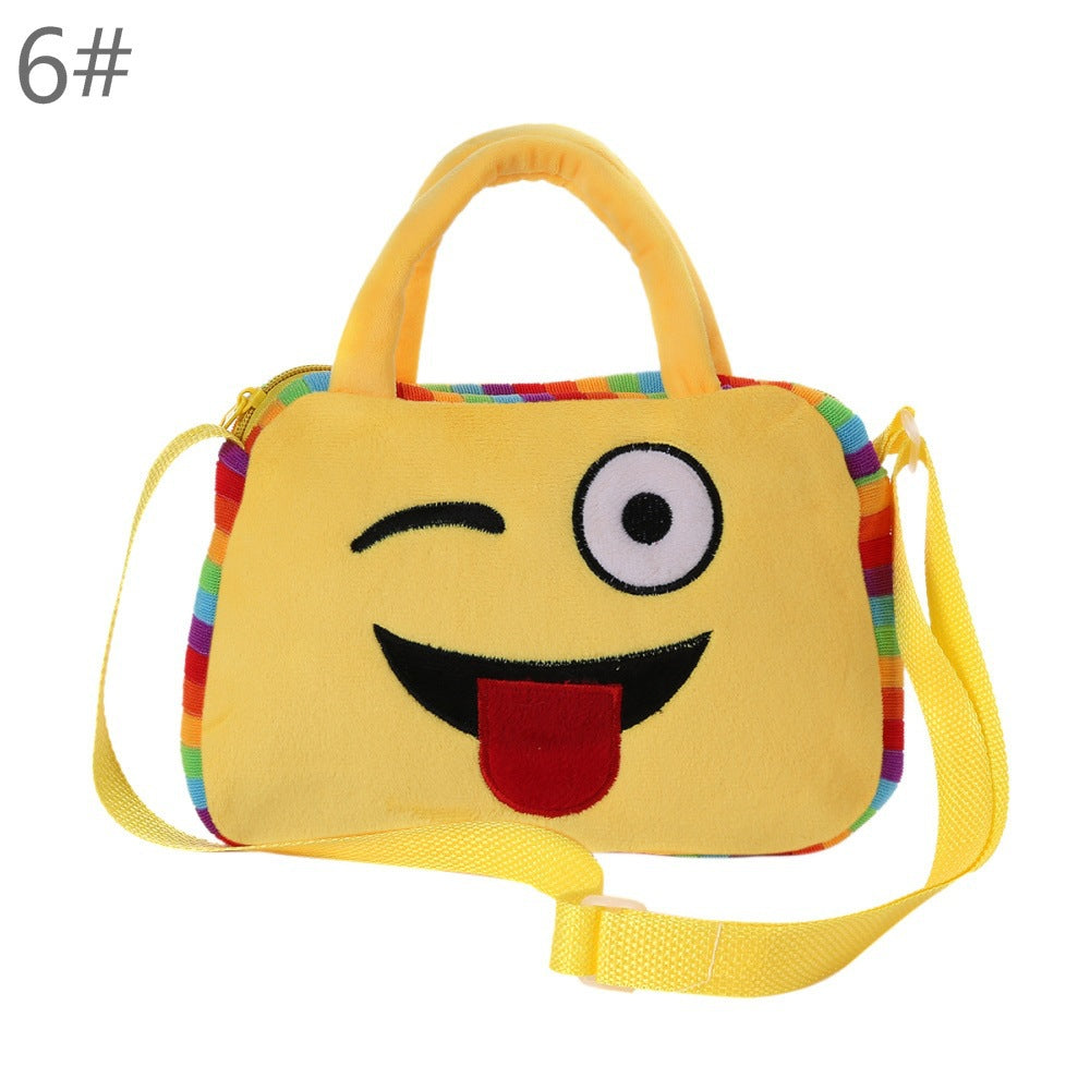 Children look round look Plush Doll portable bag shoulder bag for children in kindergarten - Minihomy