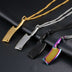 Men's Stainless Steel Necklace Colorful Glare Classic Pendant - Minihomy