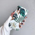 Flowers Banana Leaf Art Phone Case For IPhoneXS Max XR 6S 6 7 8 Plus X Retro Soft Floral Phone Back Case With Flowers Style - Minihomy